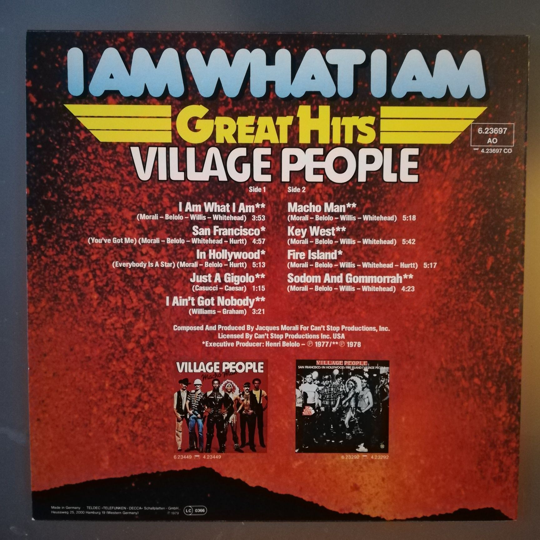 Village People I AM WHAT I AM Greatest Hits LP vinyl