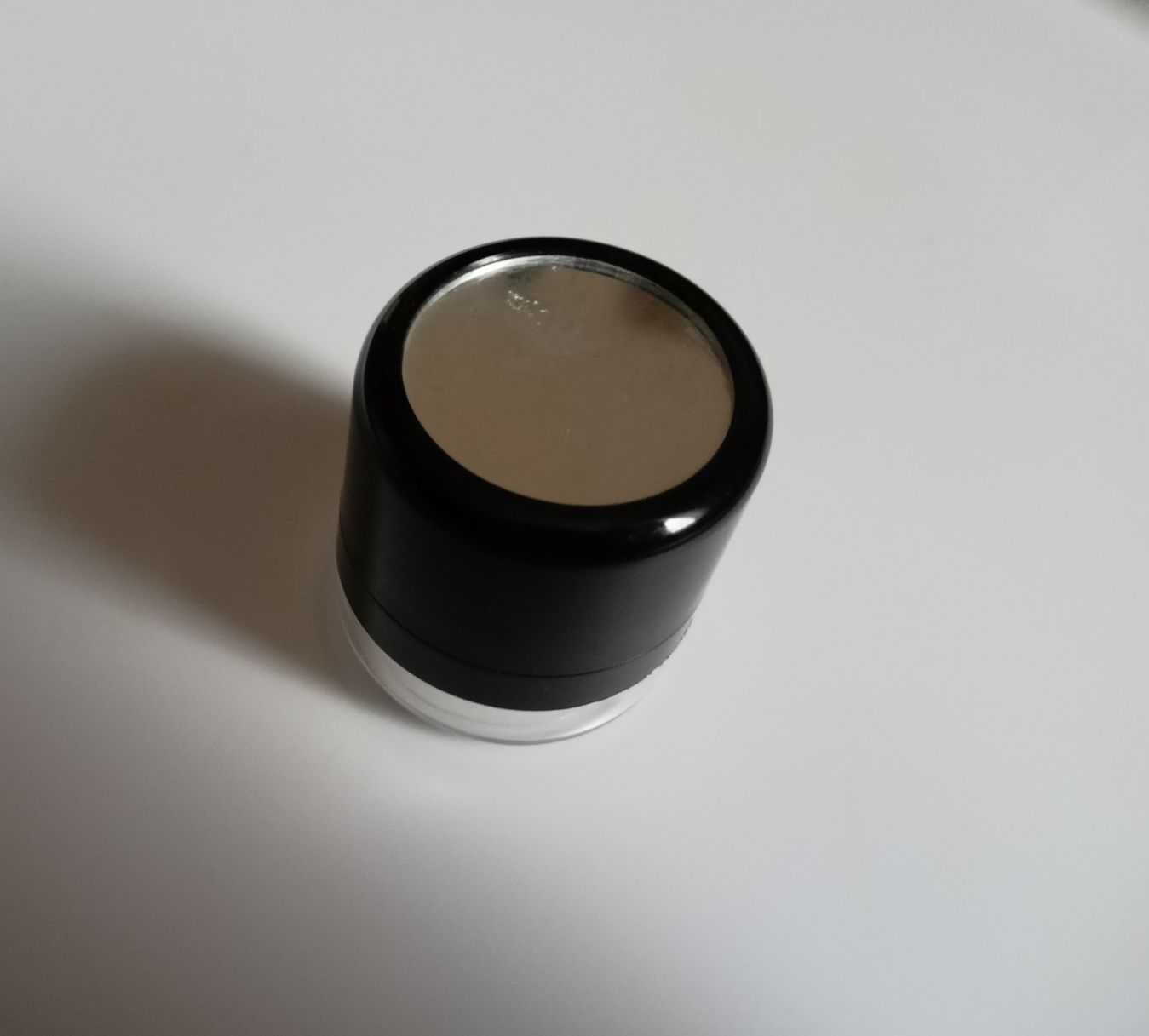 Podróżny pojemnik na puder podkład mineralny gąbka lusterko