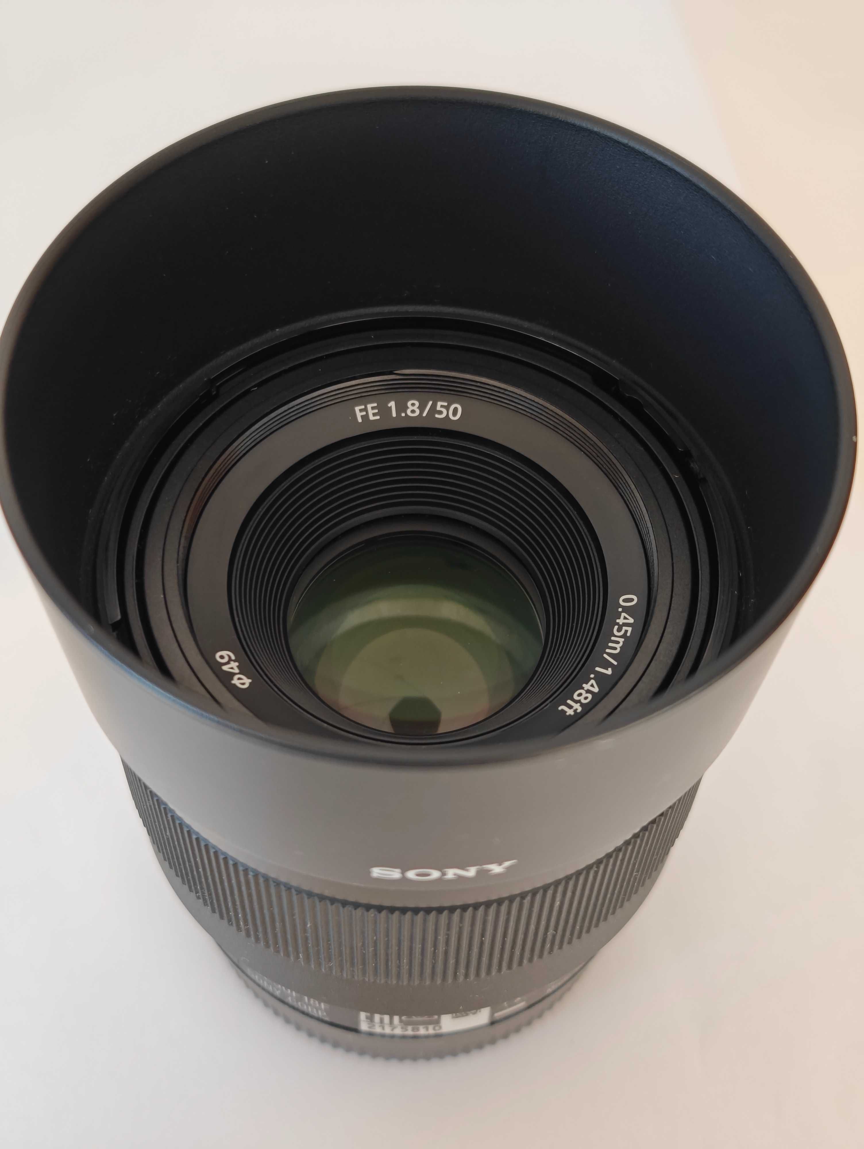 Sony FE f/1.8 50mm lens