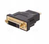 Adapter AV HDMI - DVI-D czarny