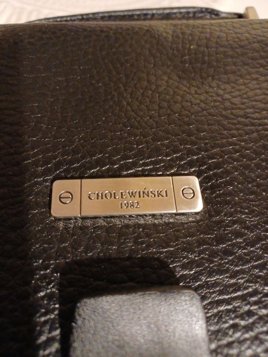 Torba skórzana męska Cholewiński na ramię i do ręki
