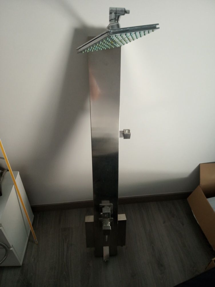 Coluna de duche em inox, ótimo estado