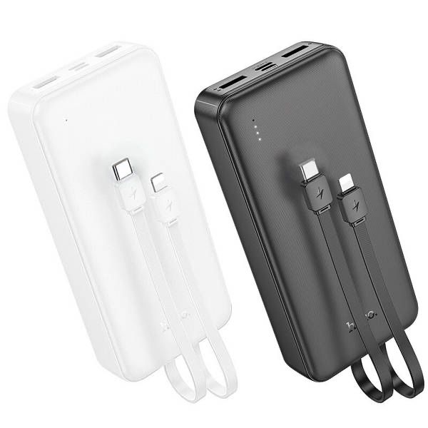 Павербанк з вбудованими кабелями 20000mAh HOCO J118A є ОПТ