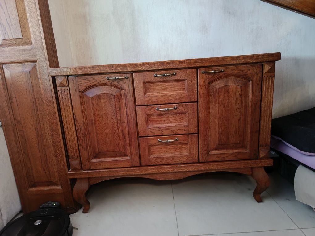 Sprzedam 2x komoda + stolik meble dębowe