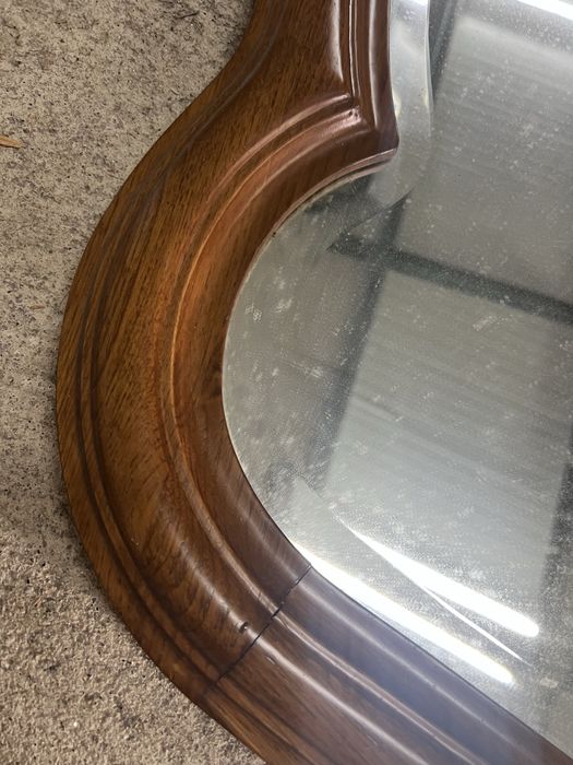 Espelho com  madeira