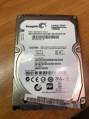 Disco Seagate 2,5" 1000GB / 1TB como novo