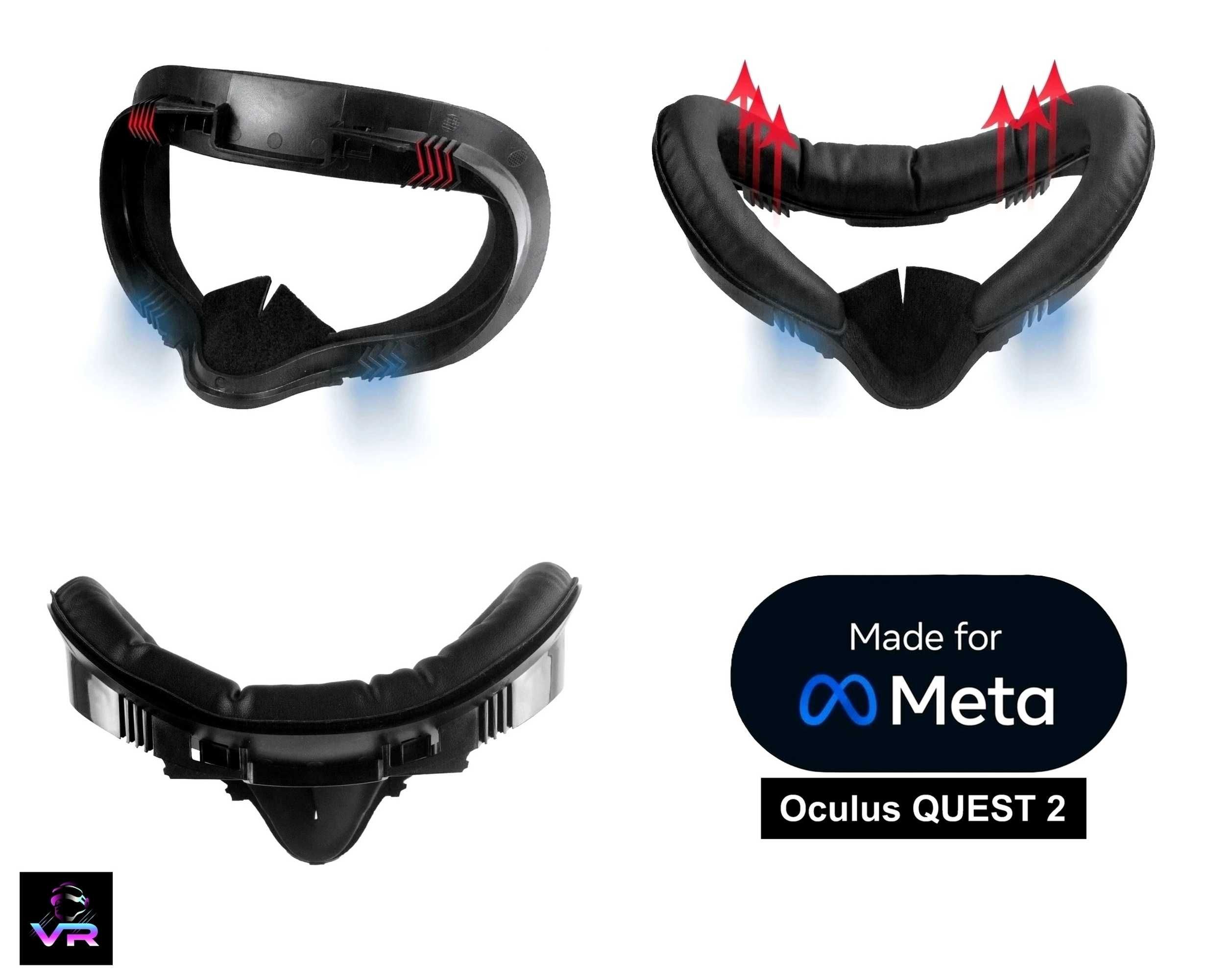 Oculus Quest 2 лицьова накладка (6-в-1) маска Face Pad Cover Meta VR