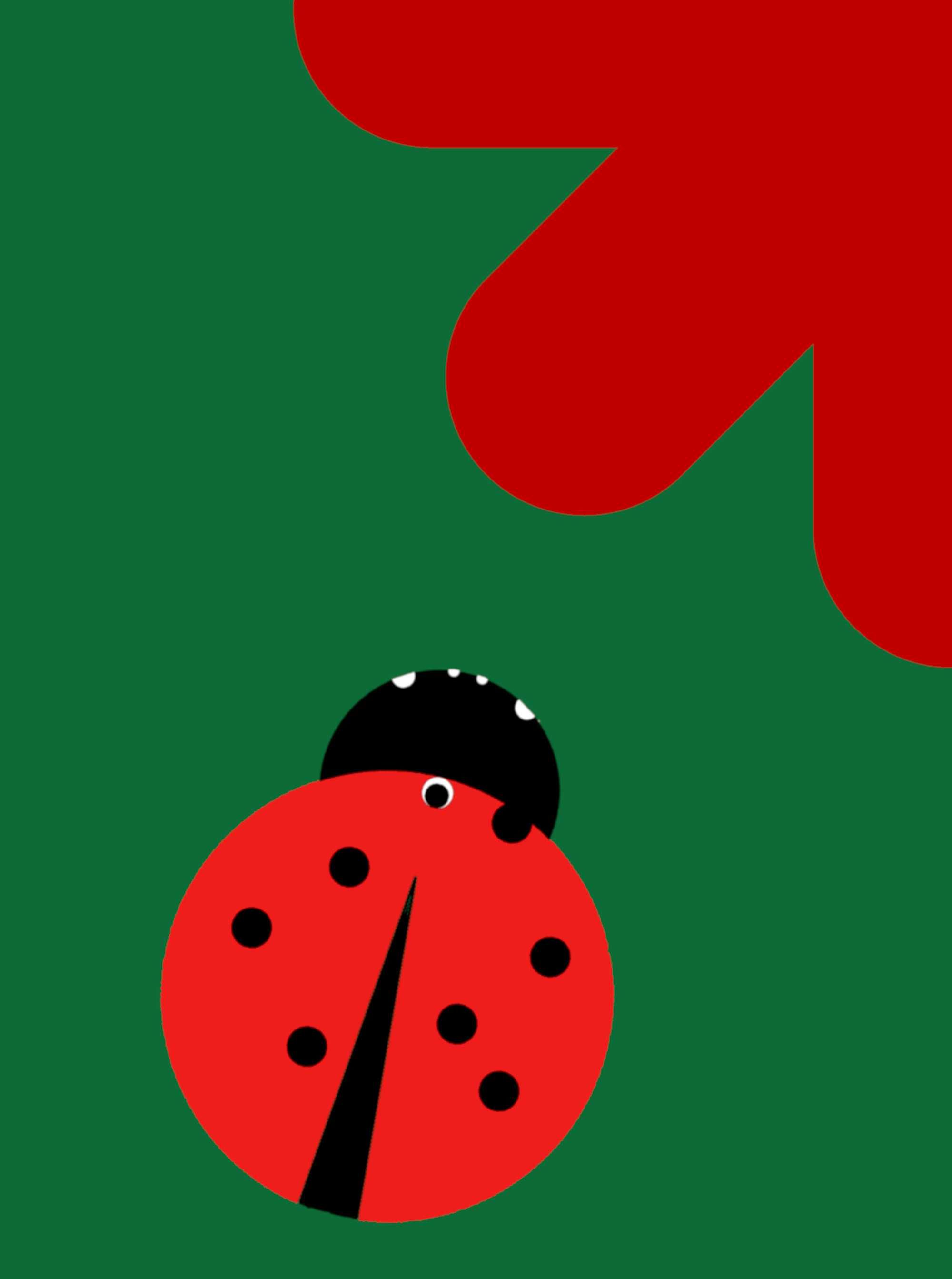 Plakat do Pokoju Dziecka Dekoracja George LadyBug Green