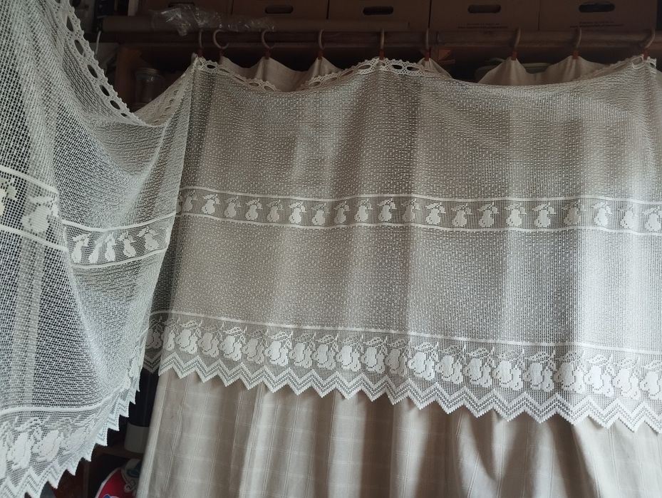 Firanka do kuchni- wzór gruszki
