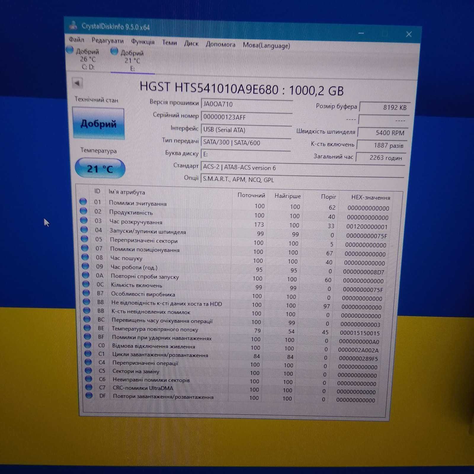 Жорсткий диск SATA HDD 160 250 320, 500 750 1000 GB