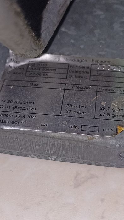 Esquentador aspes peças