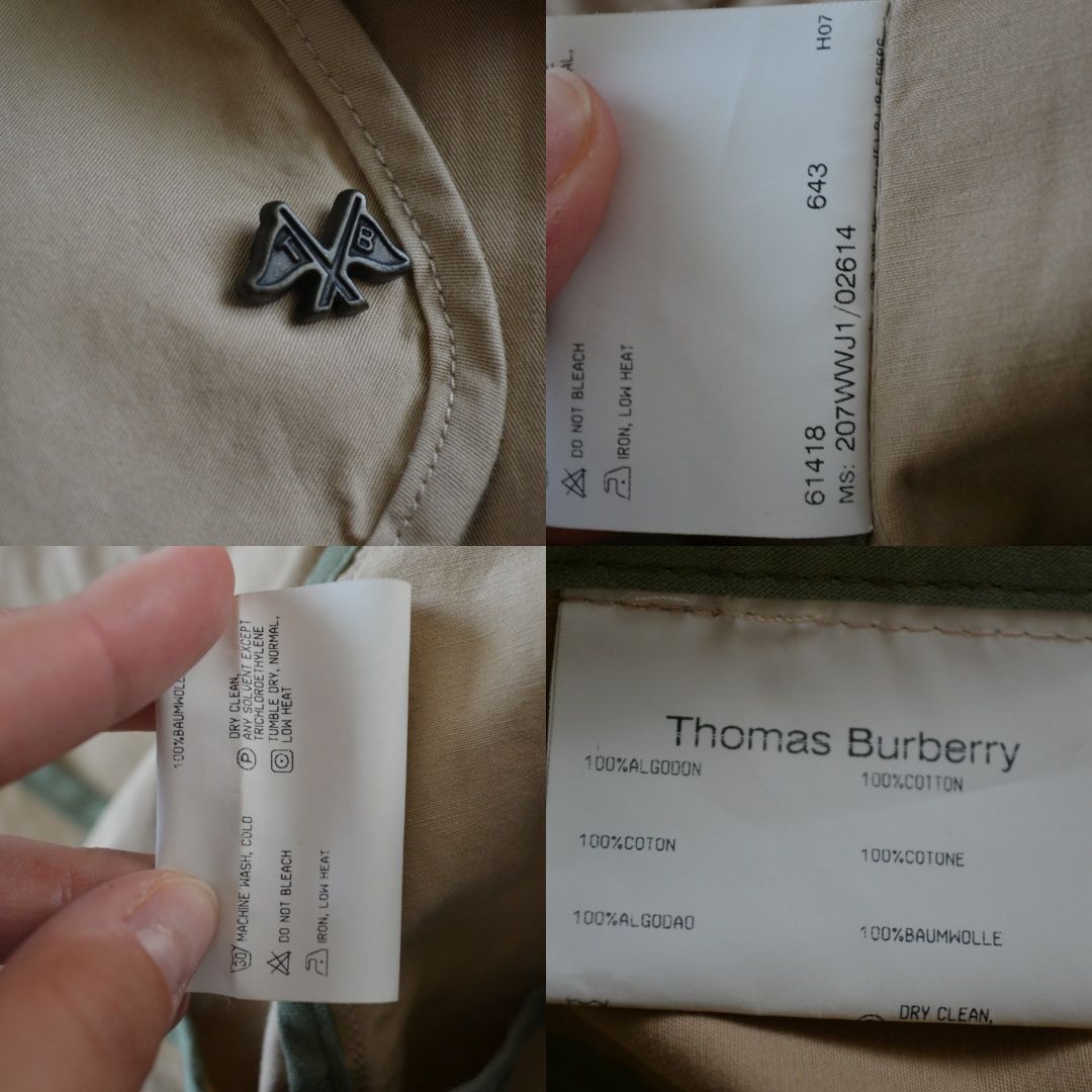 Płaszczyk trencz vintage Thomas Burberry rozmiar S