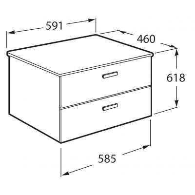 Szafka podumywalkowa  z blatem 60 cm Roca