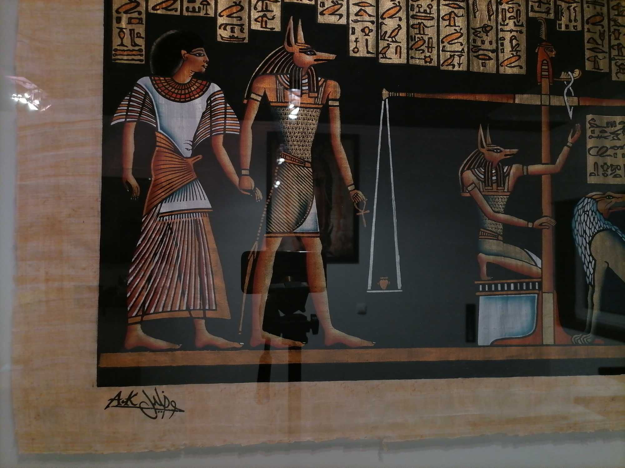 Quadro Papiro Egípcio Julgamento Final