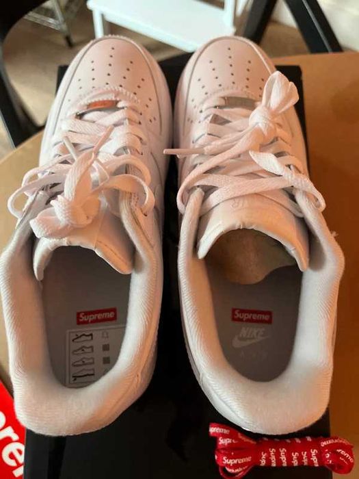 "Buty koszykówki "Nike_Air_Force_1_Low_Supreme_White R.44