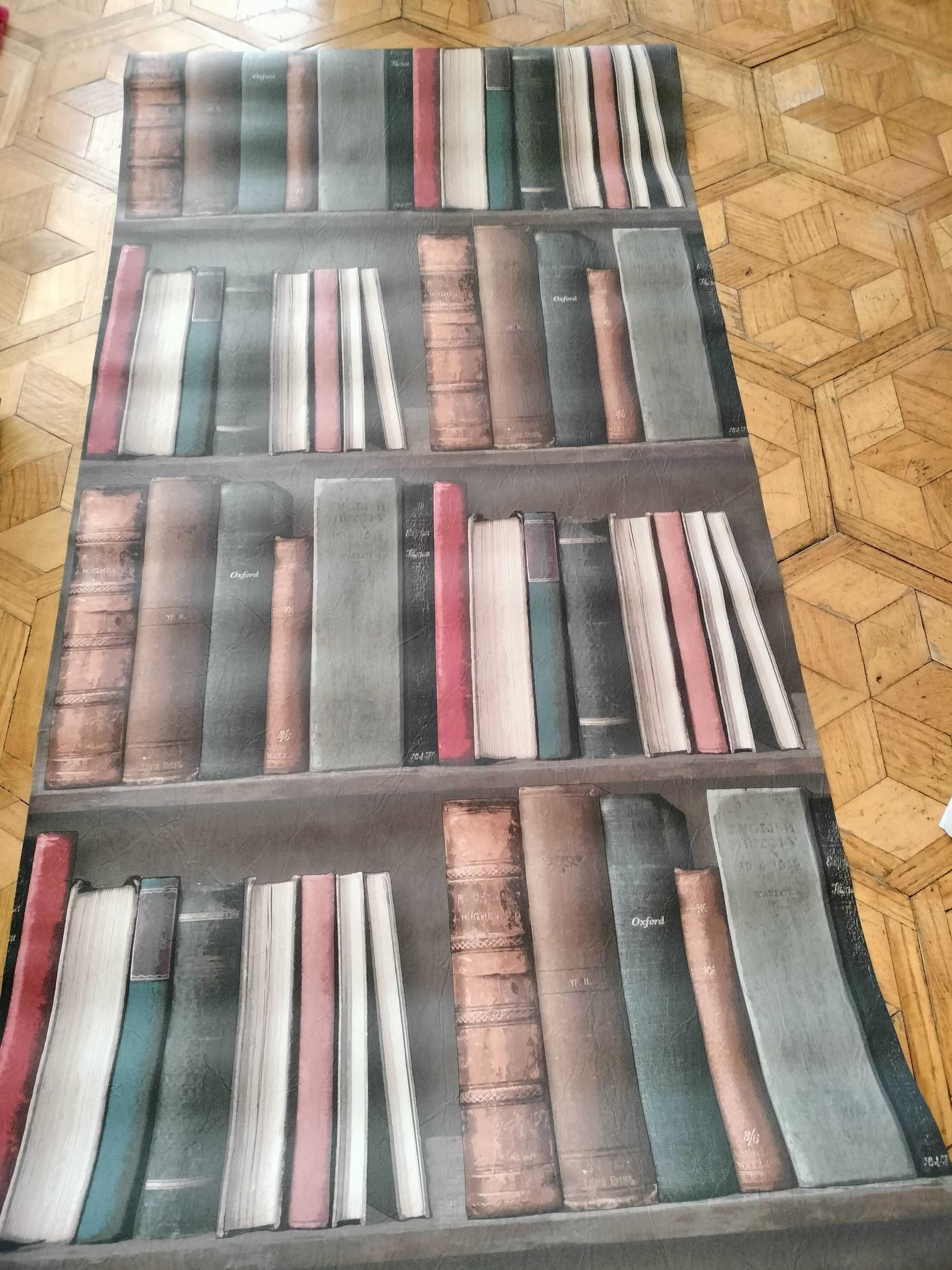tapeta papierowa "książki" 230cm+50
