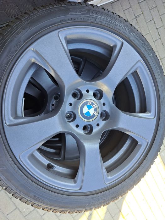 4 oryginalne grafitowe alufelgi bmw 17" 8J ET34