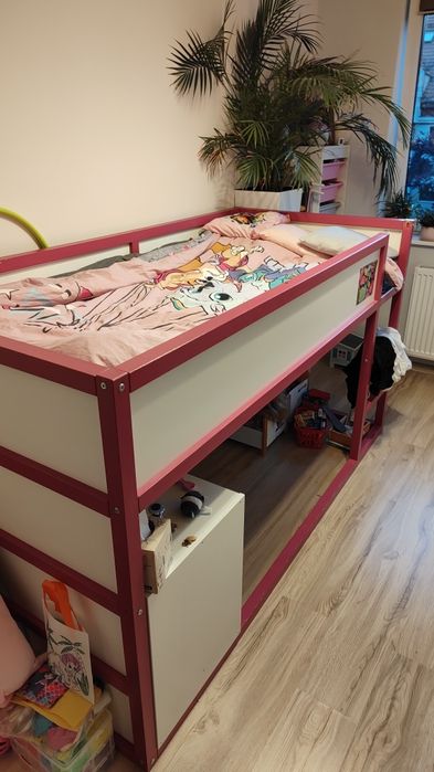 Łóżko dziecięce IKEA KURA pomalowane 90 x 200