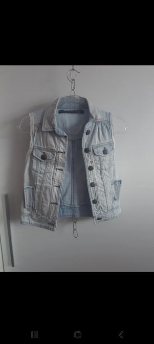 Cudowna dzinsowa kamizelka firmy Zara r 36
