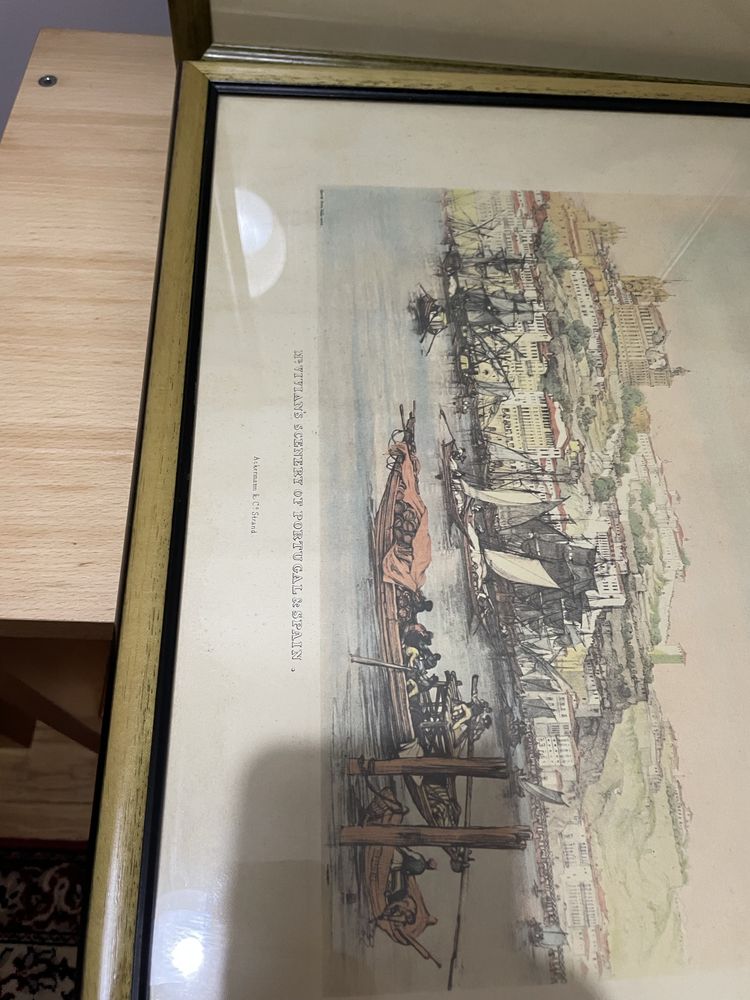 Quadros com imagens Porto e Vila Nova Gaia muito  antigo