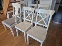 Krzesła biale IKEA ingolf