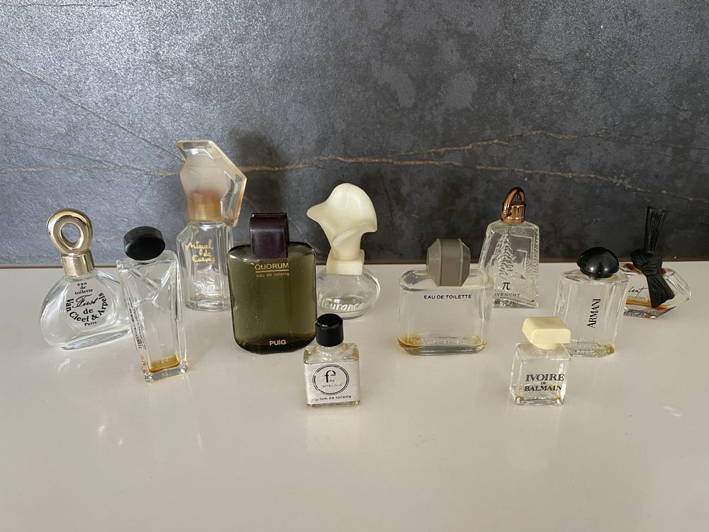 Miniaturas de perfume sem caixa - Nina Ricci, Lancôme, Dior, Rochas…
