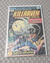6 comics Killraven - Warrior of The Worlds em inglês - Década de 70