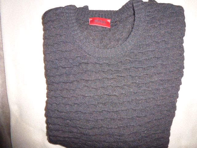 BOSS HUGO BOSS sweter XL/XXL męski oryginalny jak nowy brązowy