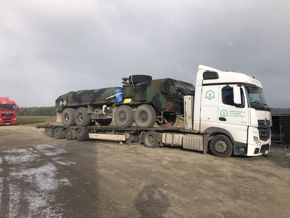 Transport kombajnów , ciągników , innych maszyn