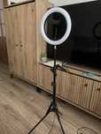 Lampa + statyw na telefon do nagrywania