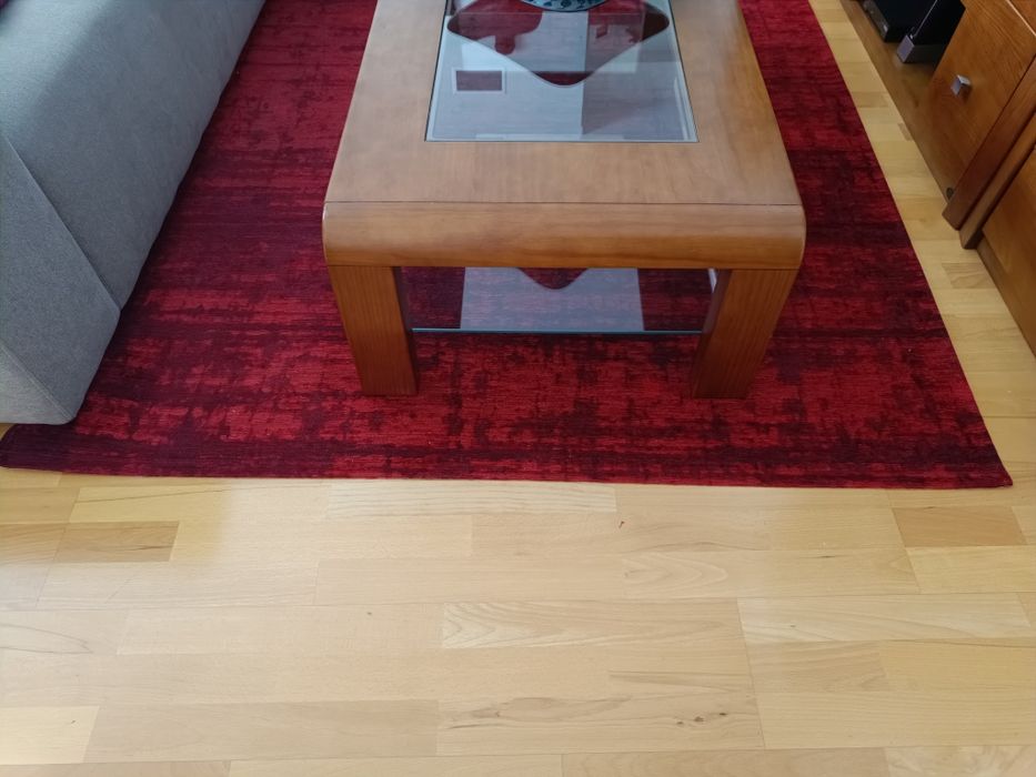 Tapete de Sala  - Vermelho/Bourdeaux