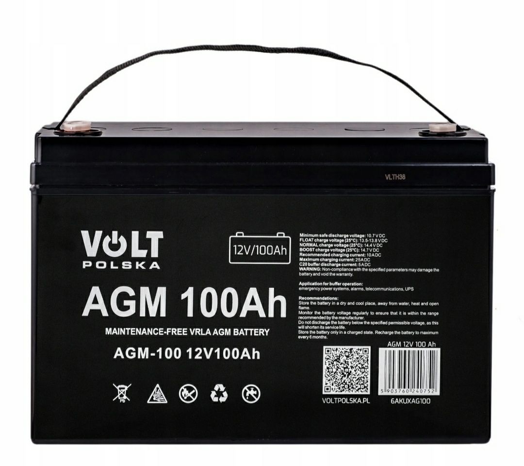 Акумулятор Volt Polska AGM 12V 100 Ah