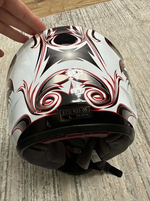 Kask motocyklowy cross bardzo dobry stan rozmiar L