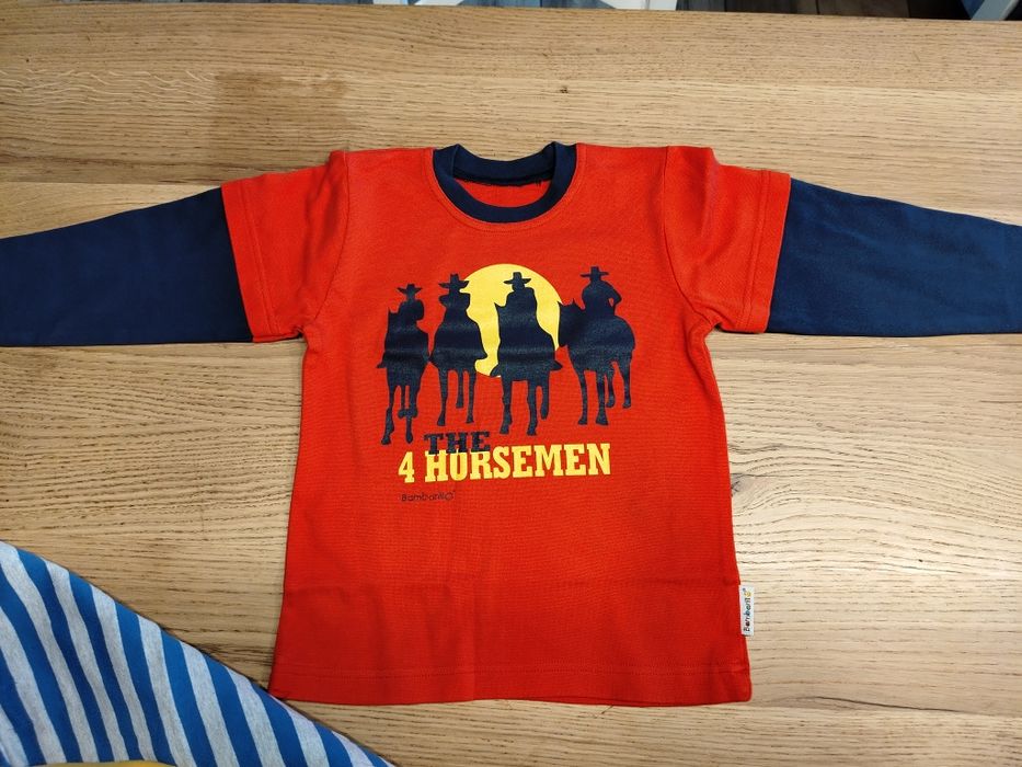 4 bluzy bluzki 2-3 latka koparka JCB  F&F