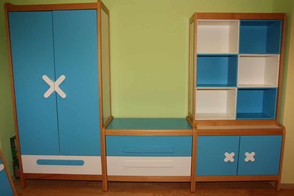 TIMOORE SIMPLE komplet mebli bukowe szafa komoda kredens regał biurko