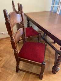 Stol i krzesla debowe