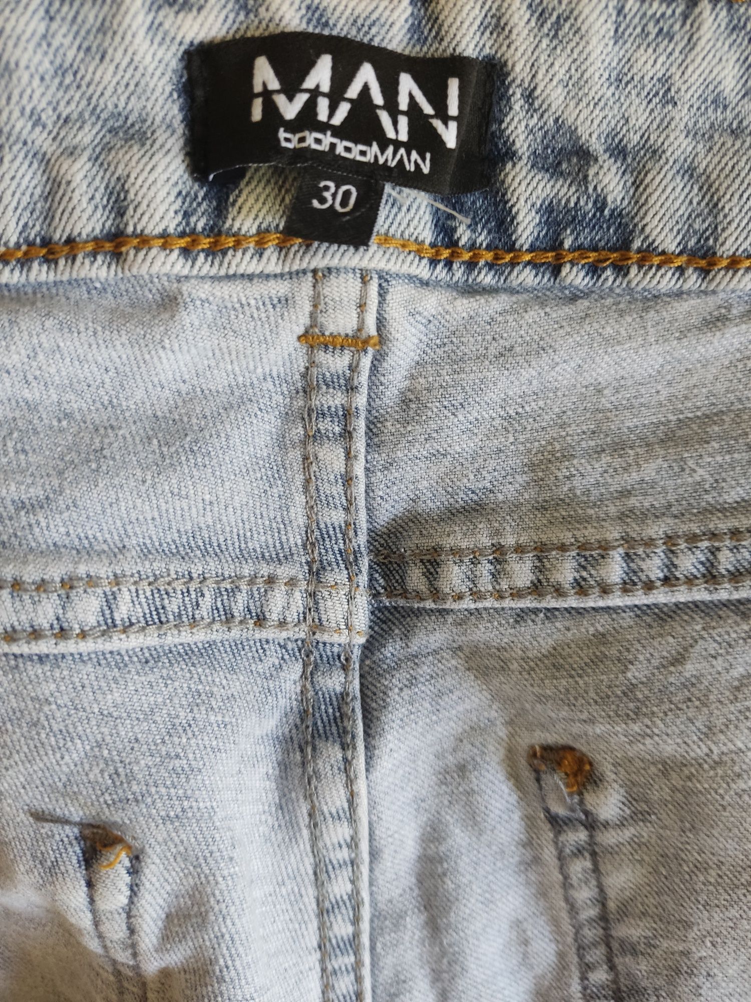 Джинсы 30 синие boohoo man узкие