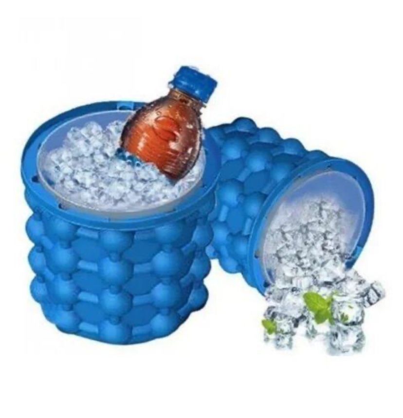 Силиконовая форма для льда Ice Cube Maker Genie 120 кубиков 14*13см