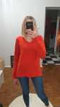 Czerwony sweter 100 % Kaszmir