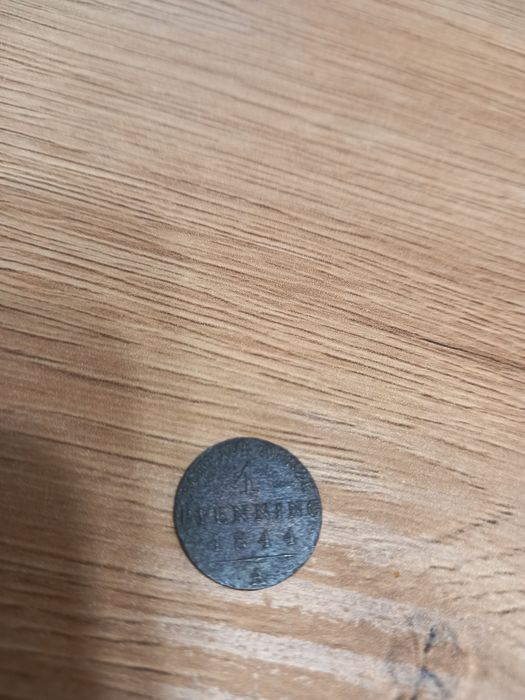 Pruska moneta 1 Pfenning 1844, Oryginalna moneta