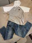 Jeansy i bluza męskie XL