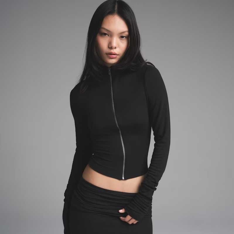 Лонгслив кофта топ  SKIMS ZIP up top