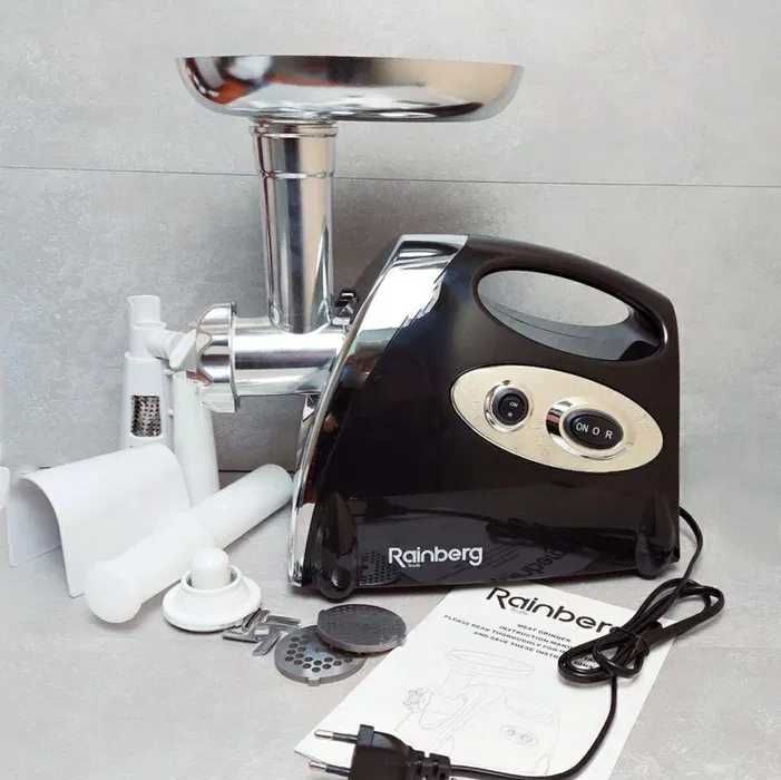 Новая мясорубка + соковыжималка Rainberg rb675 3800Вт электромясорубка