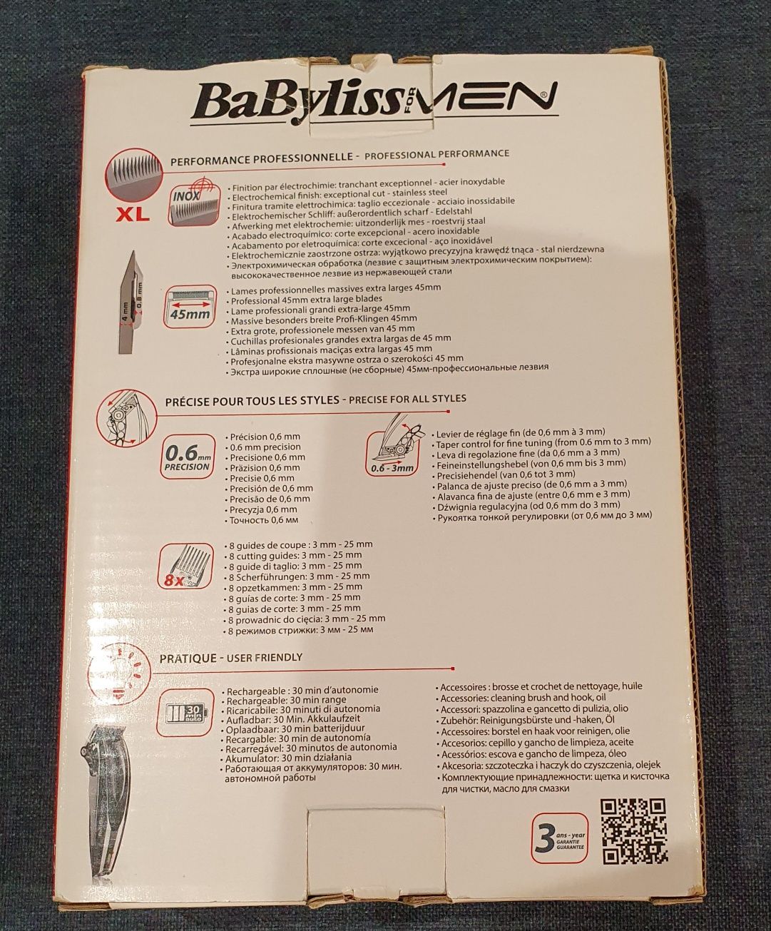 Maszynka do Włosów BaByliss Men/PRO45