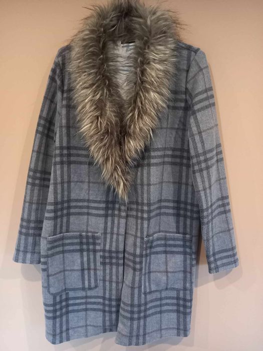 Kardigan płaszczyk narzutka damska L