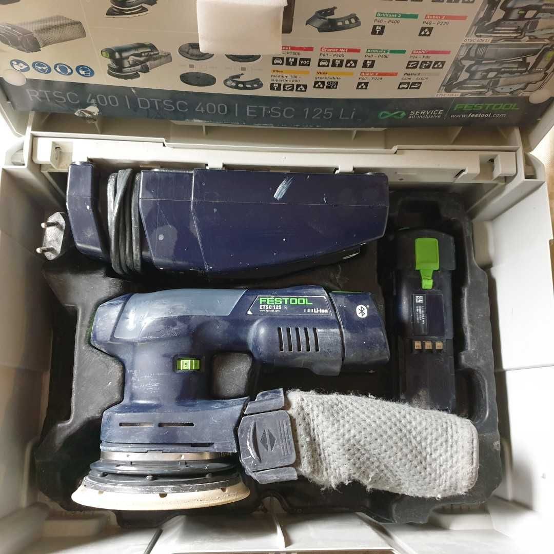 Szlifierka mimośrodowa aku. Festool ETSC 125 Li