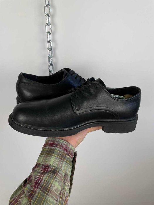 Чоловічі шкіряні туфлі черевики ecco leather