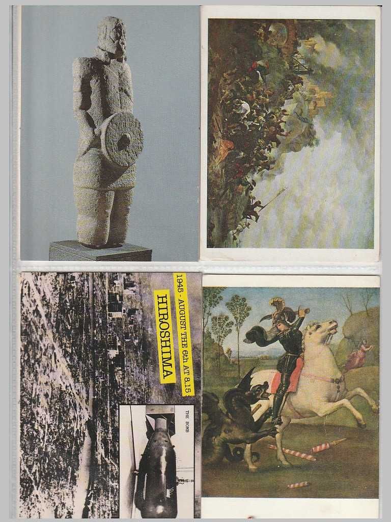 Coleção de 31 postais de temática militar diversificados