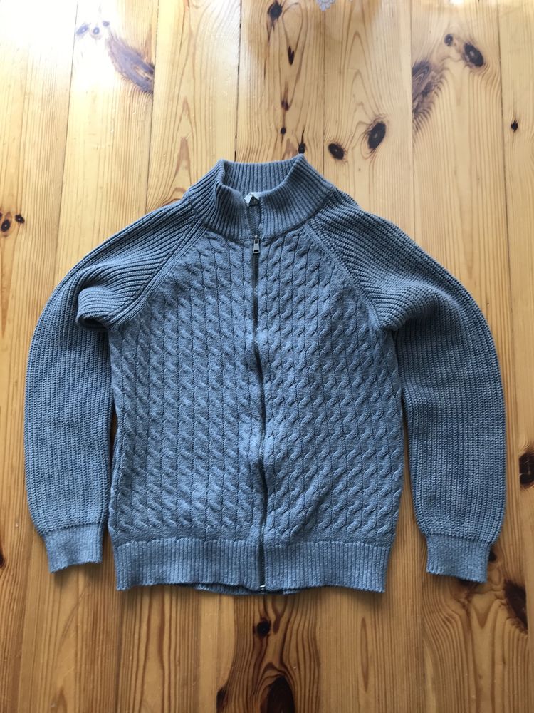 Sweter dziecięcy bluza kardigan rozpinany Mango Kids rozmiar 152