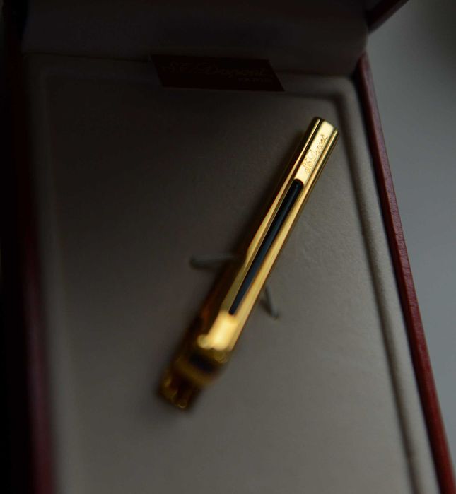 Затискач для краватки ST Dupont. Зажим для галстука. Подарунок